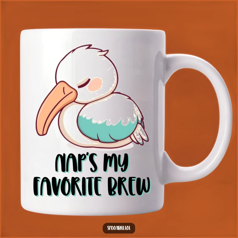 Funny Sleepy Spoonbill Bird Mug - Dreamy Nap Time Funny Gift for Bird Lovers