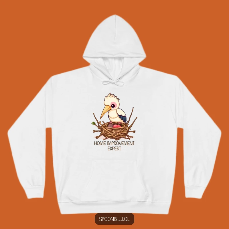 Funny Busy Spoonbill Bird Hoodie - Stay Focused with This Feathered Friend Comfort