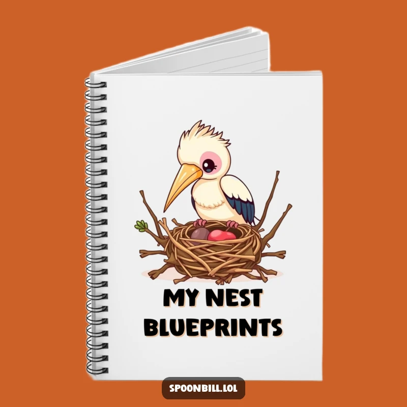 Funny Busy Spoonbill Bird Notebook - Plan Your Projects with This Feathered Friend Journal